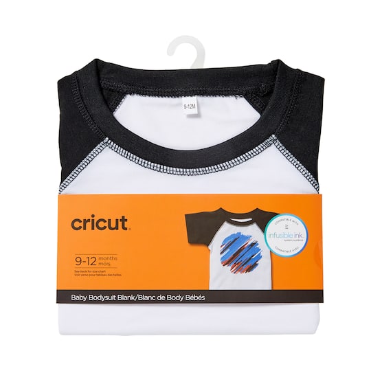 Cricut&#xAE; Raglan Sleeve Baby Bodysuit Blank